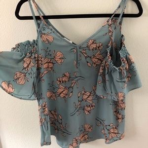 Floral off the shoulder blouse